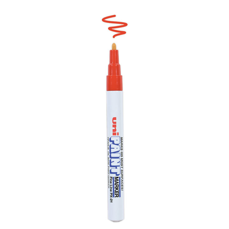 uni®-Paint Permanent Marker, Fine Bullet Tip, Red (UBC63702) Each