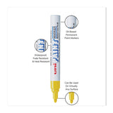 uni®-Paint Permanent Marker, Medium Bullet Tip, Yellow (UBC63605) Each