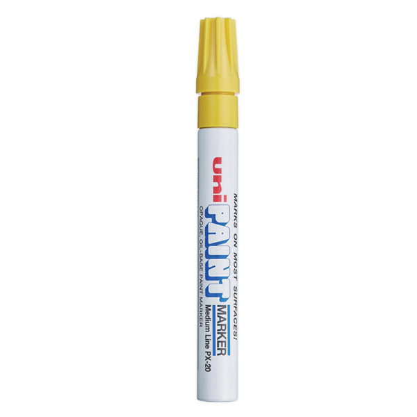 uni®-Paint Permanent Marker, Medium Bullet Tip, Yellow (UBC63605) Each