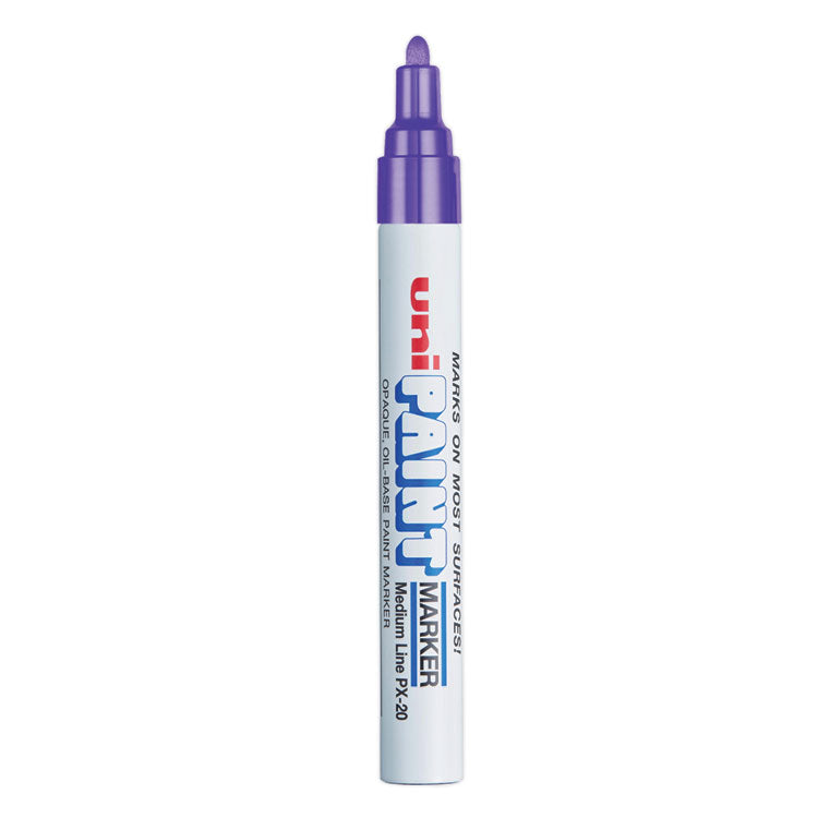 uni®-Paint Permanent Marker, Medium Bullet Tip, Violet (UBC63606) Each