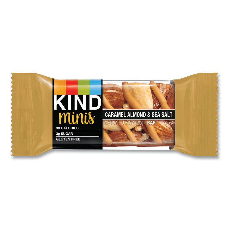 KIND Minis, Caramel Almond Nuts/Sea Salt, 0.7 oz, 10/Pack (KND27960)