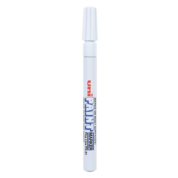 uni®-Paint Permanent Marker, Fine Bullet Tip, White (UBC63713) Each