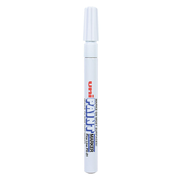 uni®-Paint Permanent Marker, Fine Bullet Tip, White (UBC63713) Each