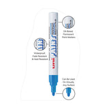 uni®-Paint Permanent Marker, Medium Bullet Tip, Blue (UBC63603) Each