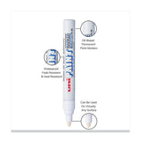 uni®-Paint Permanent Marker, Medium Bullet Tip, White (UBC63613) Each