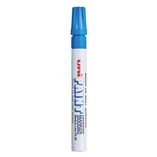 uni®-Paint Permanent Marker, Medium Bullet Tip, Blue (UBC63603) Each