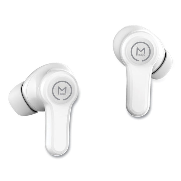 Morpheus 360® PULSE HD 360 Virtual Hybrid ANC True Wireless Earbuds, White (MHSTW7800W) Each