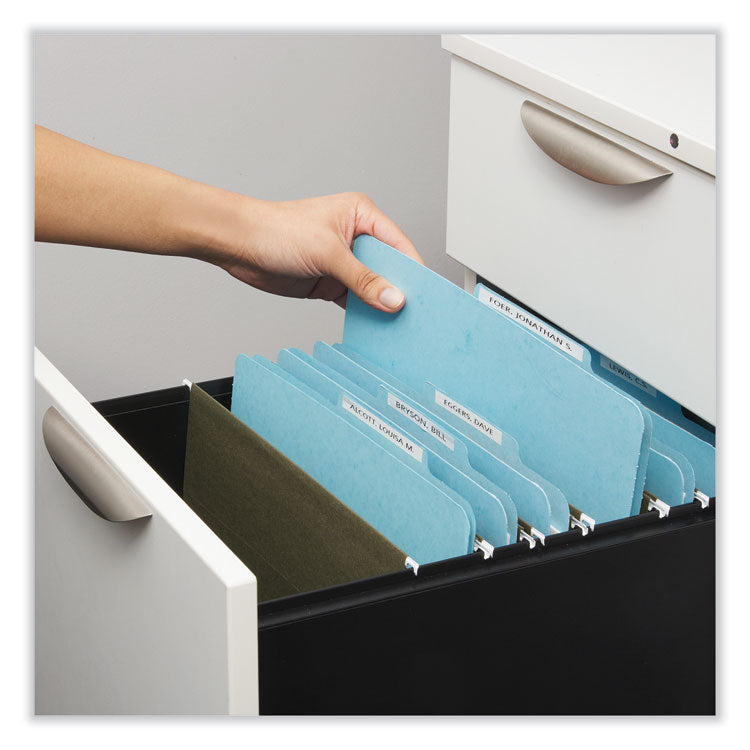 Universal® Six-Section Classification Folders, Heavy-Duty Pressboard Cover, 2 Dividers, 6 Fasteners, Letter Size, Light Blue, 20/Box (UNV10409) Box of 20