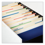 Universal® Top Tab File Folders, 1/5-Cut Tabs: Assorted, Legal Size, 0.75" Expansion, Manila, 100/Box (UNV15115)