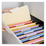 Universal® Top Tab File Folders, 1/3-Cut Tabs: Center Position, Legal Size, 0.75" Expansion, Manila, 100/Box (UNV15122) Box of 100