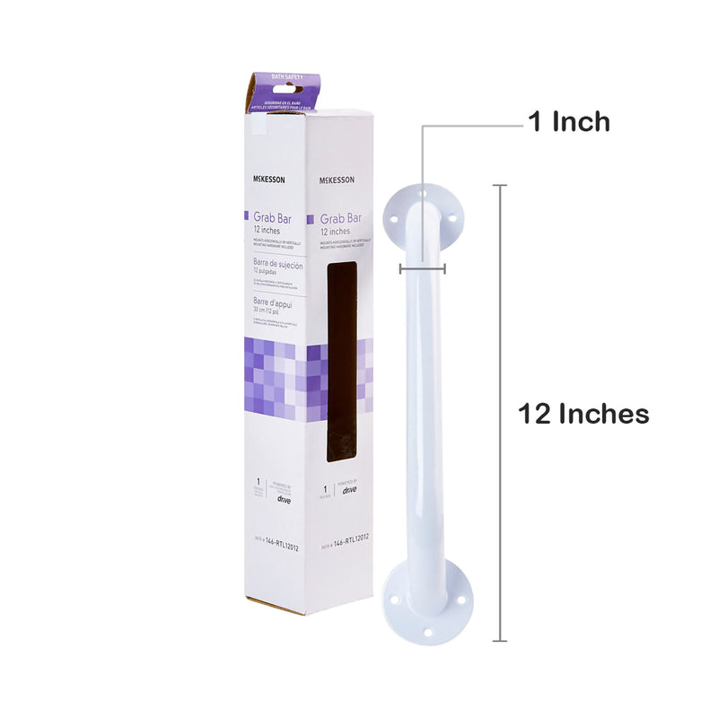 McKesson Wall Grab Bar White Steel (1065235_CS) 3/CS