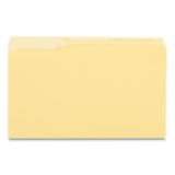Universal® Interior File Folders, 1/3-Cut Tabs: Assorted, Legal Size, 11-pt Stock, Yellow, 100/Box (UNV15304) Box of 100