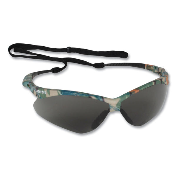 KleenGuard™ V30 NEMESIS Safety Eyewear, Plastic Camo Frame, Smoke Polycarbonate Lens, 12/Box (KCC22609BX) Box of 12