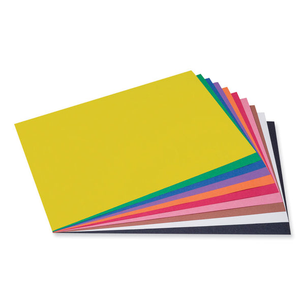 Prang® SunWorks Construction Paper, 50 lb Text Weight, 12 x 18, Assorted, 50/Pack (PAC6507) Pack of 50