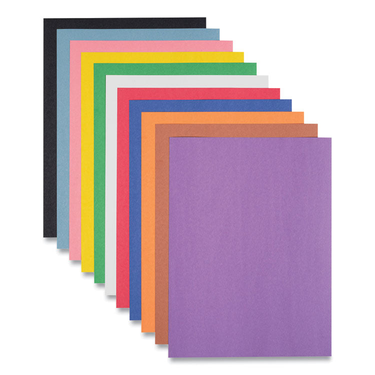 Prang® SunWorks Construction Paper Smart-Stack, 50 lb Text Weight, 9 x 12, Assorted, 300/Pack (PAC6525) Pack of 300