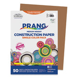 Prang® SunWorks Construction Paper, 50 lb Text Weight, 9 x 12, Light Brown, 50/Pack (PAC6903)