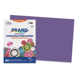 Prang® SunWorks Construction Paper, 50 lb Text Weight, 12 x 18, Violet, 50/Pack (PAC7207)