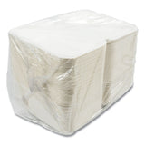 Boardwalk® Bagasse PFAS-Free Food Containers, Hoagie/Hinged Lid, 1-Compartment, 6 x 3 x 9, White, Bamboo/Sugarcane, 250/Carton (BWKHINGE96NPFA)