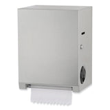 Bobrick Surface-Mounted Roll Paper Towel Dispenser, 11.69 x 8.94 x 15, Satin Stainless Steel/Black (BOB2860) Each