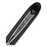 uniball® Jetstream Stick Hybrid Gel Pen, Bold 1 mm, Black Ink, Black/Silver Barrel (UBC33921) Each