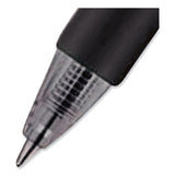 uniball® Signo Gel Pen, Retractable, Medium 0.7 mm, Black Ink, Silver/Black Barrel, Dozen (UBC65940) 1 Dozen