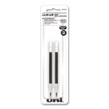 uniball® Refill for Signo Gel 207 Pens, Medium 0.7 mm Conical Tip, Black Ink, 2/Pack (UBC70207PP) Pack of 2