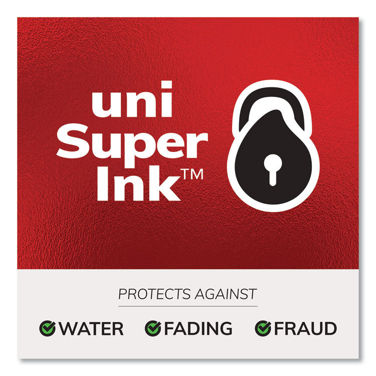 uniball® Refill for Signo Gel 207 Pens, Medium Conical Tip, Blue Ink, 2/Pack (UBC71207PP) Pack of 2