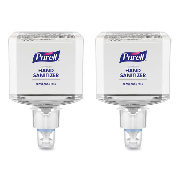 PURELL® Advanced Hand Sanitizer Gentle and Free Foam, 1,200 mL Refill, Fragrance-Free, For ES4 Dispensers, 2/Carton (GOJ505102)