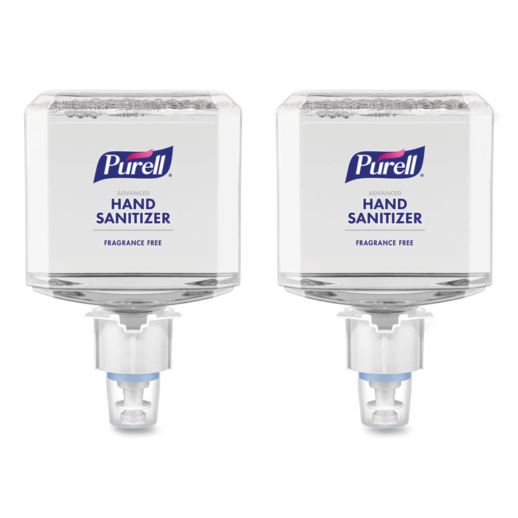 PURELL® Advanced Hand Sanitizer Gentle and Free Foam, 1,200 mL Refill, Fragrance-Free, For ES4 Dispensers, 2/Carton (GOJ505102) Case of 2