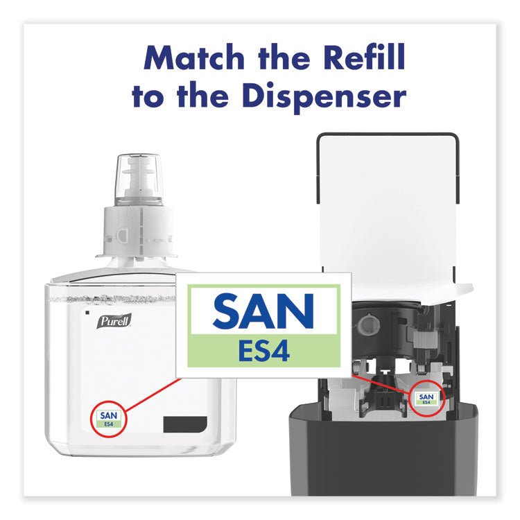 PURELL® Advanced Hand Sanitizer Foam, For ES4 Dispensers, 1,200 mL Refill, Refreshing Scent, 2/Carton (GOJ505302)