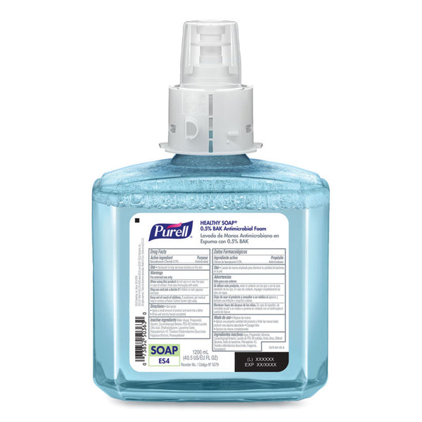 PURELL® HEALTHY SOAP 0.5% BAK Antimicrobial Foam, For ES4 Dispensers, Light Citrus Floral, 1,200 mL, 2/Carton (GOJ507902)