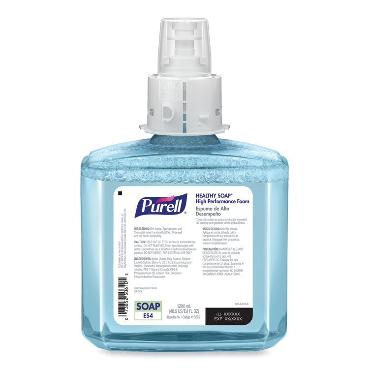 PURELL® CLEAN RELEASE Technology (CRT) HEALTHY SOAP High Performance Foam, For ES4 Dispensers, Fragrance-Free, 1,200 mL, 2/Carton (GOJ508502) Case of 2