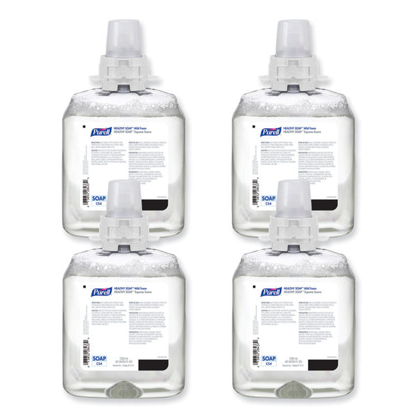 PURELL® HEALTHY SOAP Mild Foam, For CS4 Dispensers, Fragrance-Free, 1,250 mL,  4/Carton (GOJ517404CT)