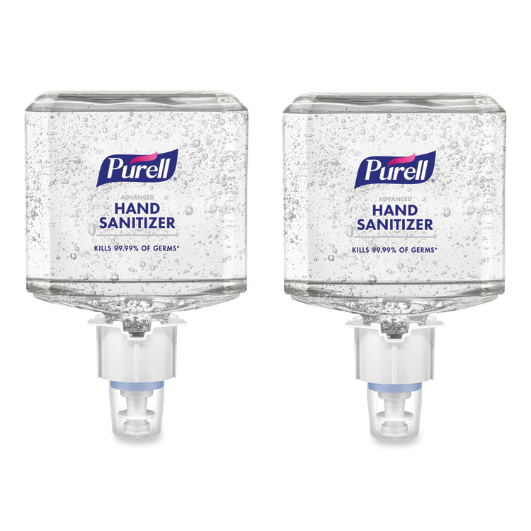 PURELL® Advanced Gel Hand Sanitizer Refill, 1,200 mL, Clean Scent, For ES6 Dispensers, 2/Carton (GOJ646302) Case of 2