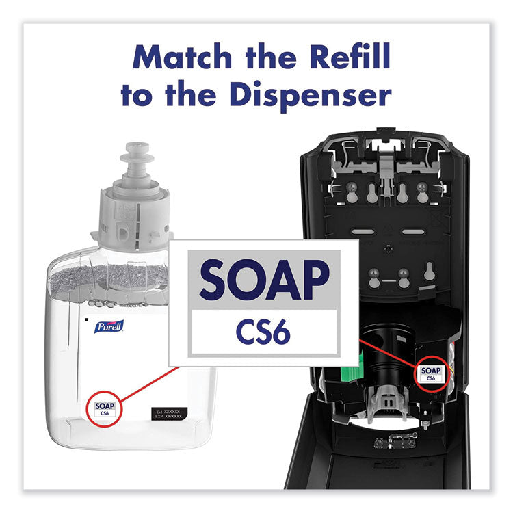 PURELL® HEALTHY SOAP Mild Foam, For CS6 Dispensers, Fragrance-Free, 1,200 mL, 2/Carton (GOJ657402CT)
