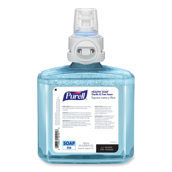 PURELL® HEALTHY SOAP Gentle and Free Foam, For ES8 Dispensers, Fragrance-Free, 1,200 mL, 2/Carton (GOJ777202)