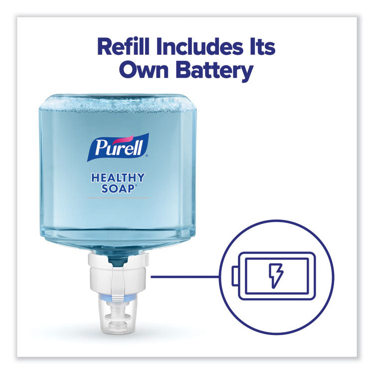 PURELL® HEALTHY SOAP Gentle and Free Foam, For ES8 Dispensers, Fragrance-Free, 1,200 mL, 2/Carton (GOJ777202)