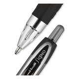 uniball® Signo 207 Gel Pen, Retractable, Bold 1 mm, Black Ink, Smoke/Black Barrel, Dozen (UBC1790895) 1 Dozen