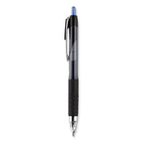 uniball® Signo 207 Gel Pen, Retractable, Bold 1 mm, Blue Ink, Smoke/Black/Blue Barrel, Dozen (UBC1790896) 1 Dozen