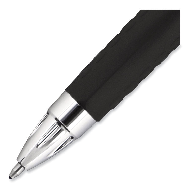 uniball® Signo 207 Gel Pen, Retractable, Bold 1 mm, Blue Ink, Smoke/Black/Blue Barrel, Dozen (UBC1790896) 1 Dozen