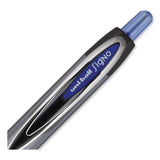 uniball® Signo 207 Gel Pen, Retractable, Bold 1 mm, Blue Ink, Smoke/Black/Blue Barrel, Dozen (UBC1790896) 1 Dozen