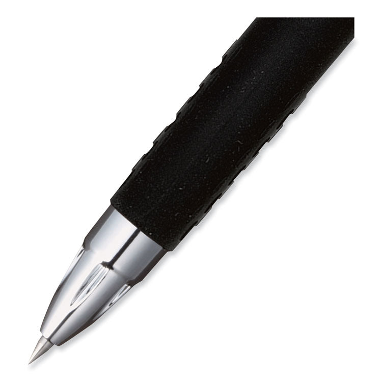 uniball® 207 Signo Gel Ultra Micro Gel Pen, Retractable, Extra-Fine 0.38 mm, Black Ink, Clear/Black Barrel (UBC1790922)