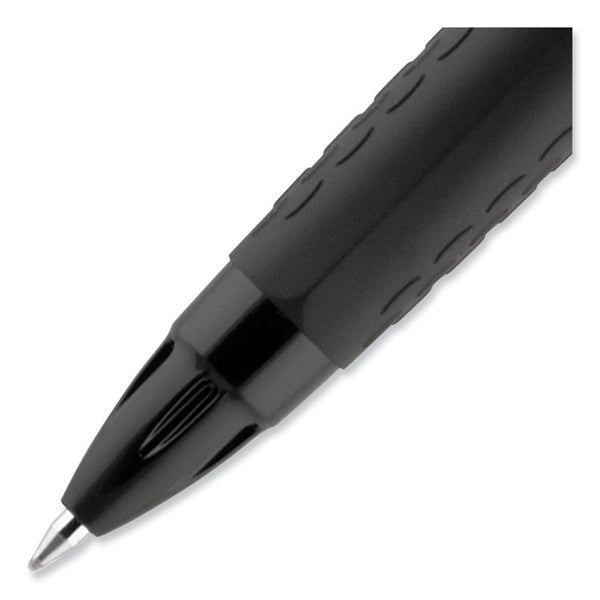 uniball® 207 BLX Series Gel Pen, Retractable, Medium 0.7 mm, Blue-Infused Black Ink, Black/Blue/Smoke Barrel (UBC1837931)