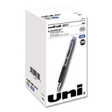 uniball® Signo 207 Gel Pen, Retractable, Medium 0.7 mm, Blue Ink, Smoke/Black/Blue Barrel, 36/Box (UBC1921064) Box of 36