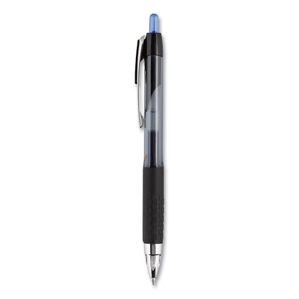 uniball® Signo 207 Gel Pen, Retractable, Medium 0.7 mm, Blue Ink, Smoke/Black/Blue Barrel, 36/Box (UBC1921064) Box of 36
