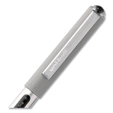 uniball® VISION Roller Ball Pen, Stick, Fine 0.7 mm, Black Ink, Silver/Black/Clear Barrel, 36/Pack (UBC1921066) Pack of 36