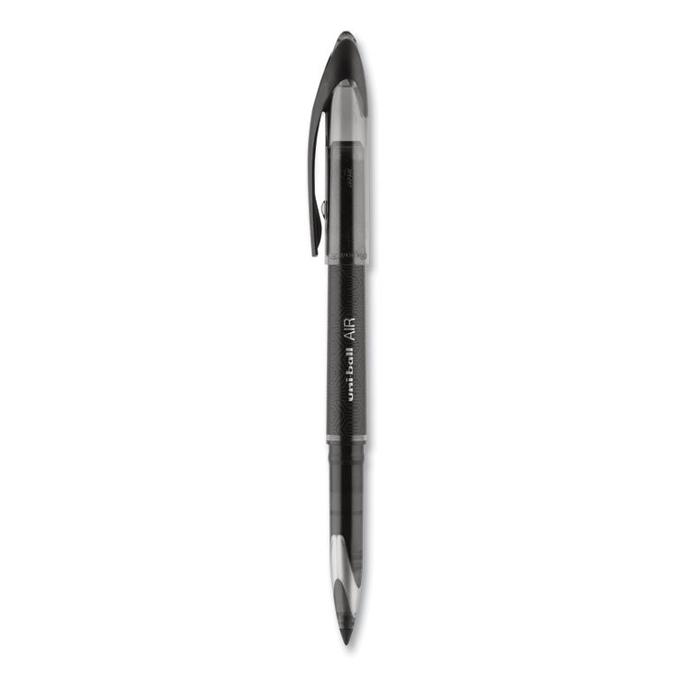 uniball® AIR Porous Rollerball Pen, Medium 0.7 mm, Black Ink/Barrel, Dozen (UBC1927631) 1 Dozen