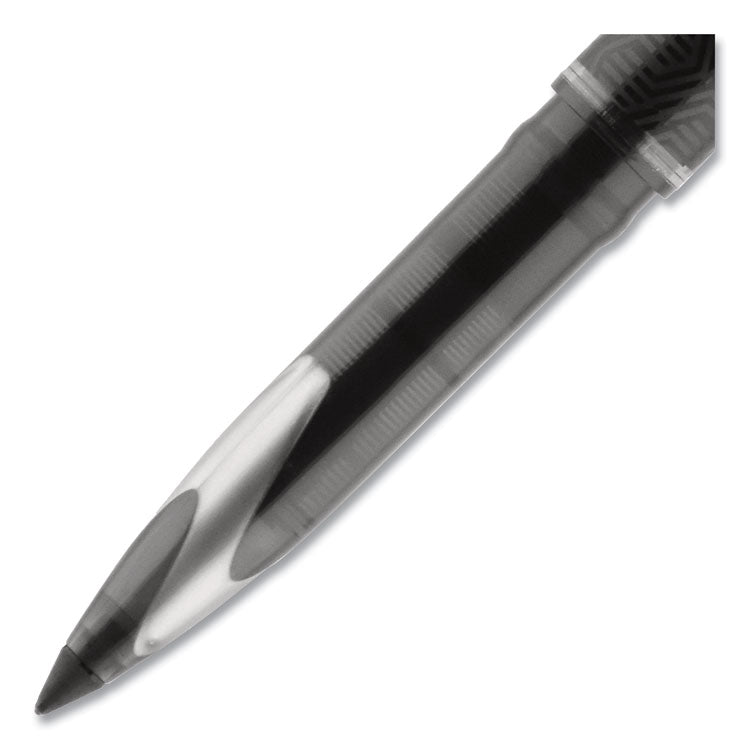 uniball® AIR Porous Rollerball Pen, Medium 0.7 mm, Black Ink/Barrel, Dozen (UBC1927631) 1 Dozen
