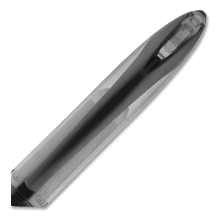 uniball® AIR Porous Rollerball Pen, Medium 0.7 mm, Black Ink/Barrel, Dozen (UBC1927631) 1 Dozen