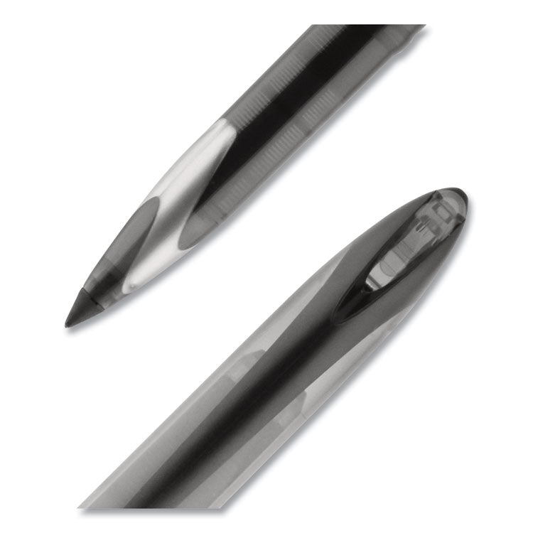 uniball® AIR Porous Rollerball Pen, Medium 0.7 mm, Black Ink/Barrel, Dozen (UBC1927631) 1 Dozen